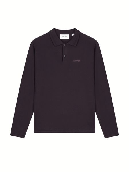 Pure Path Light Weight Knit Polo - Dark Brown Pure Path Pure Path Light Weight Knit Polo - Dark Brown