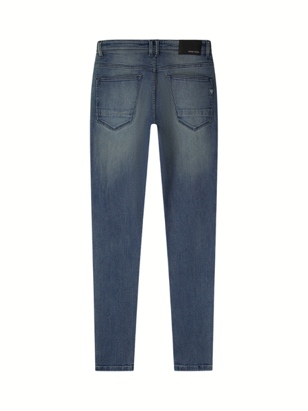 Pure Path The Jone 2.0 Skinny Fit Jeans - Denim Mid Blue Pure Path Pure Path The Jone 2.0 Skinny Fit Jeans - Denim Mid Blue