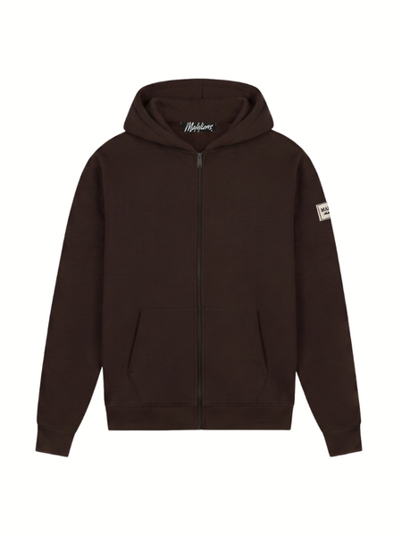 Malelions Malelions Collection Zip Hoodie - Brown Malelions Collection Zip Hoodie - Brown