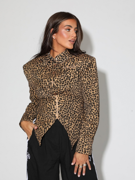 Reinders PRE-ORDER Reinders Amma Blouse - Leopard PRE-ORDER Reinders Amma Blouse - Leopard