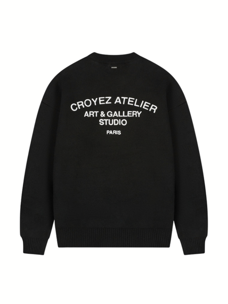 Croyez Art Studio Knit Sweater - Black Croyez Croyez Art Studio Knit Sweater - Black