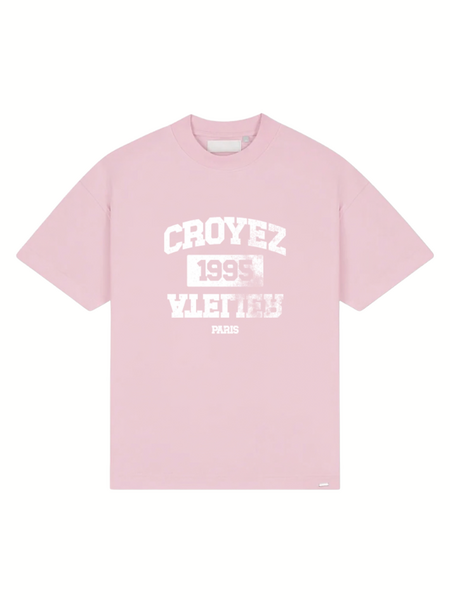 Croyez Heavyweight College T-Shirt - Pink Croyez Croyez Heavyweight College T-Shirt - Pink
