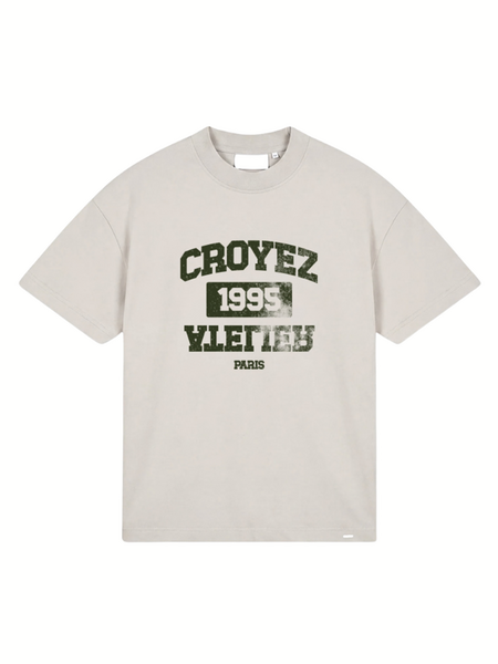 Croyez Heavyweight College T-Shirt - Light Beige Croyez Croyez Heavyweight College T-Shirt - Light Beige