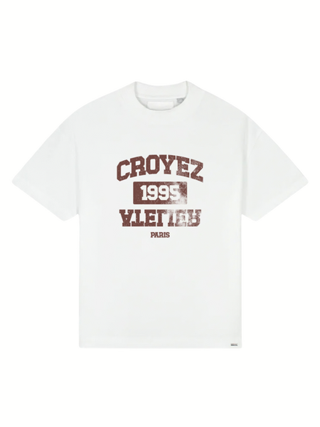 Croyez Heavyweight College T-Shirt - White Croyez Croyez Heavyweight College T-Shirt - White