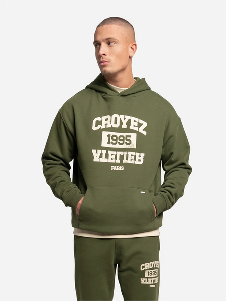 Croyez Croyez Heavyweight College Hoodie - Forest Green Croyez Heavyweight College Hoodie - Forest Green