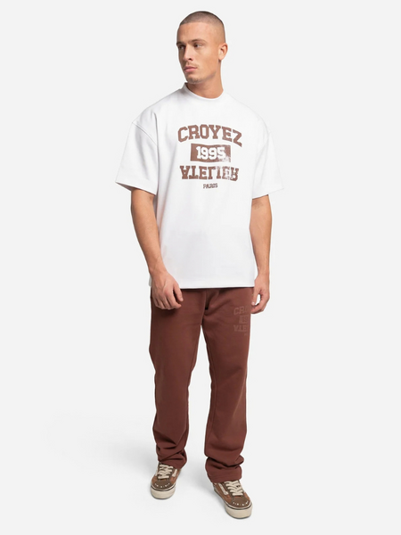Croyez Heavyweight College T-Shirt - White Croyez Croyez Heavyweight College T-Shirt - White