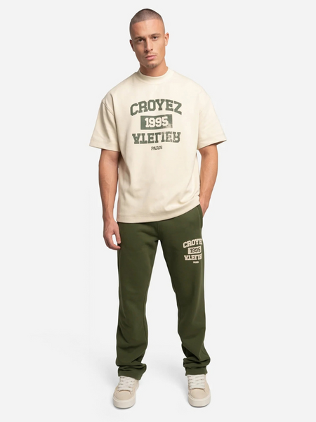 Croyez Heavyweight College T-Shirt - Light Beige Croyez Croyez Heavyweight College T-Shirt - Light Beige