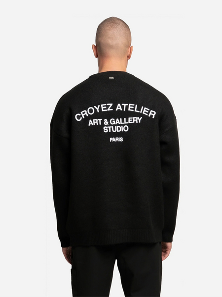 Croyez Art Studio Knit Sweater - Black Croyez Croyez Art Studio Knit Sweater - Black