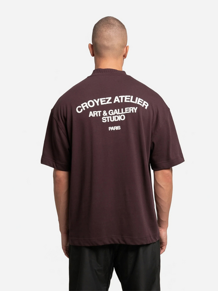 Croyez Art Studio T-Shirt - Raisin Red Croyez Croyez Art Studio T-Shirt - Raisin Red