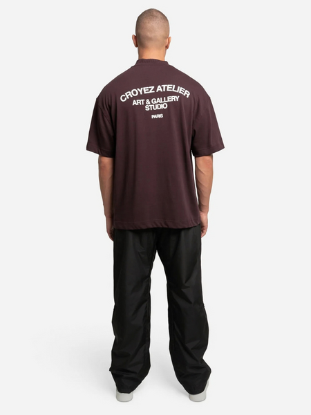 Croyez Art Studio T-Shirt - Raisin Red Croyez Croyez Art Studio T-Shirt - Raisin Red