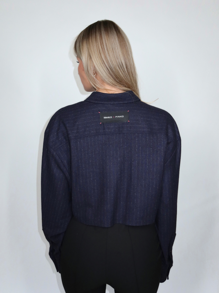 PINKO TAURASI SHIRT - BLUE/GREY Pinko PINKO TAURASI SHIRT - BLUE/GREY