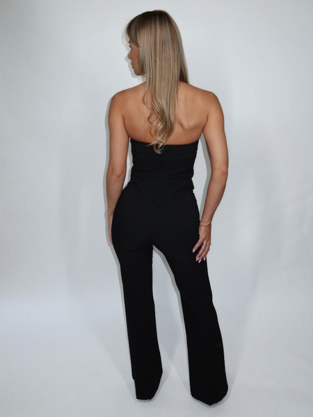 Rinascimento Bustino Bistretch Jumpsuit - Nero Rinascimento Rinascimento Bustino Bistretch Jumpsuit - Nero