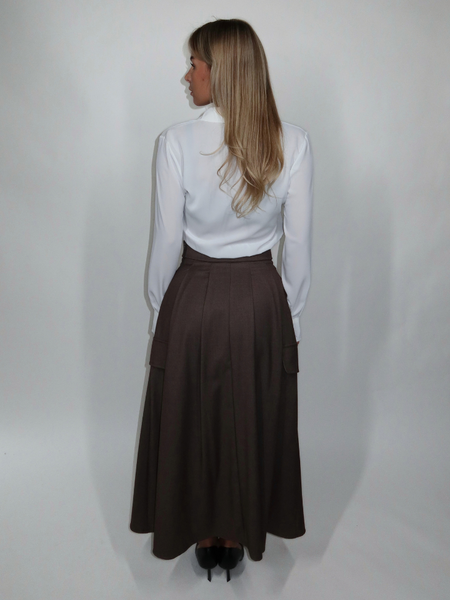 Rinascimento Piegoni Gabardina Pants - Fango Marrone Rinascimento Rinascimento Piegoni Gabardina Pants - Fango Marrone