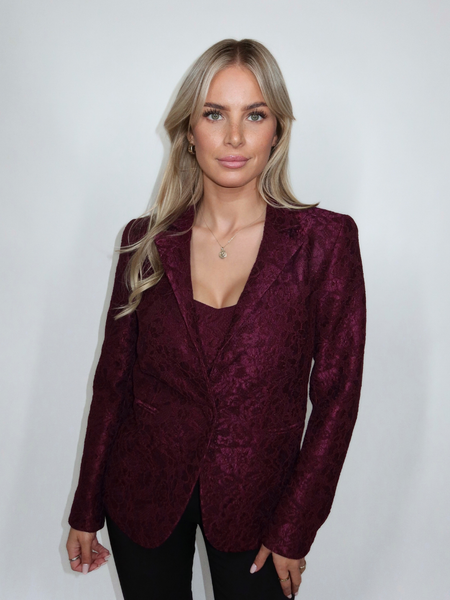 Rinascimento Giacca Blazer - Bordeaux Rosso Rinascimento Rinascimento Giacca Blazer - Bordeaux Rosso