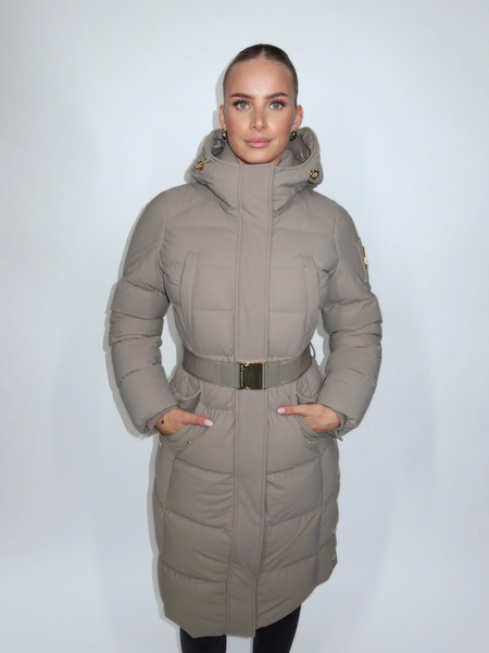 Moose Knuckles Moose Knuckles Women Gilded Parka - Ashen W/Bronze SH Moose Knuckles Women Gilded Parka - Ashen W/Bronze SH