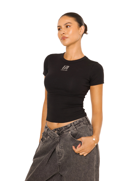 La Sisters La Sisters LA Official Rhinestone Top - Black La Sisters LA Official Rhinestone Top - Black