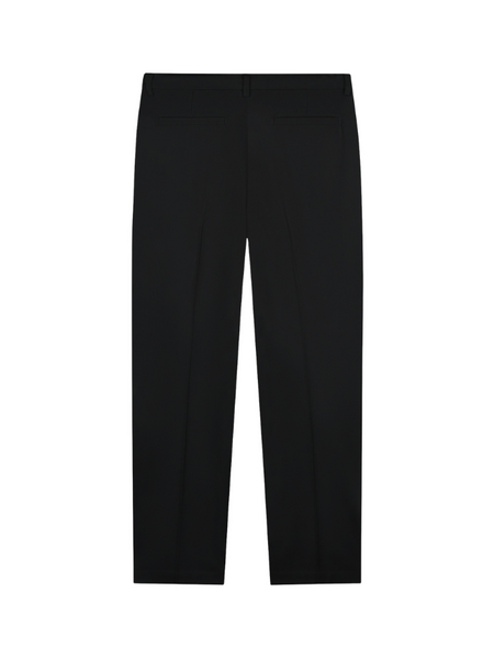 Pure Path Pure Path Pleated Twill Pants - Black