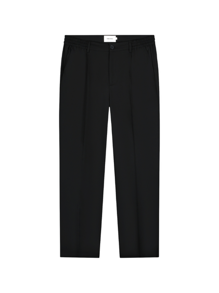 Pure Path Pure Path Pleated Twill Pants - Black