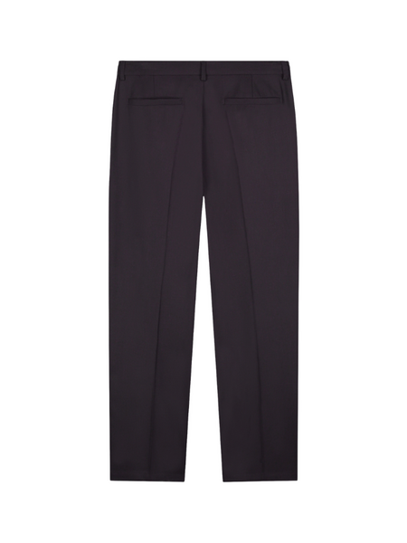 Pure Path Pure Path Pleated Twill Pants - Dark Brown