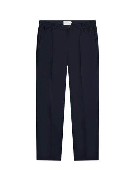 Pure Path Pure Path Pleated Twill Pants - Dark Navy