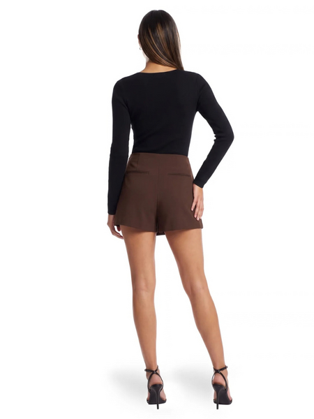 Malelions Women Chain Emblem Skort - Dark Brown Malelions Malelions Women Chain Emblem Skort - Dark Brown