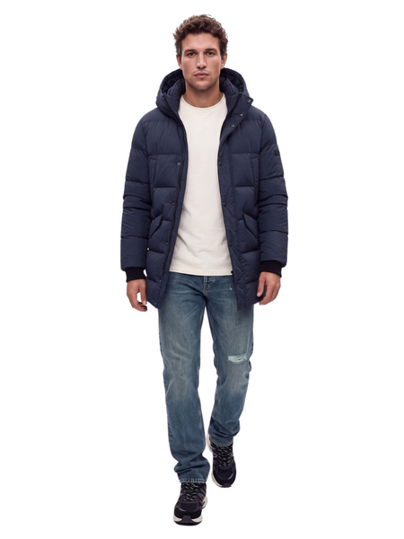 Malelions Malelions Men Padded Parka Jacket - Navy Malelions Malelions Malelions Men Padded Parka Jacket - Navy