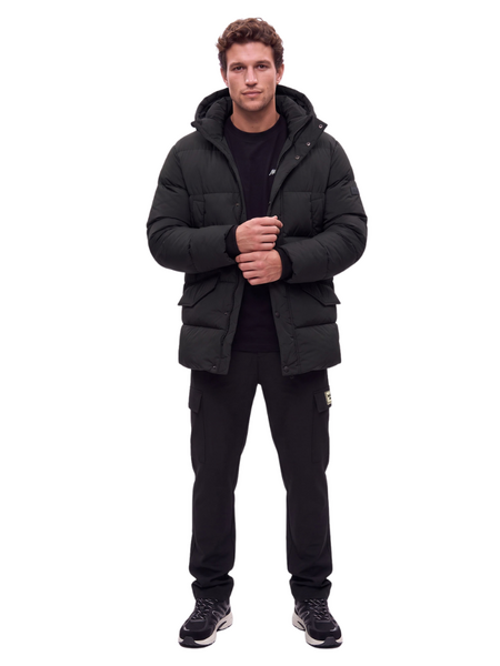 Malelions Malelions Men Padded Parka Jacket - Black Malelions Malelions Malelions Men Padded Parka Jacket - Black