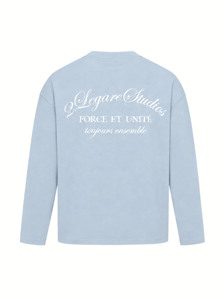 2LEGARE Force et Unite Longsleeve T-Shirt - Light Blue 2LEGARE 2LEGARE Force et Unite Longsleeve T-Shirt - Light Blue