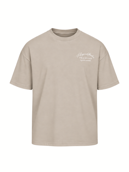 2LEGARE 2LEGARE Force et Unite T-Shirt - Beige