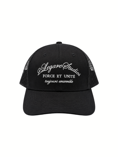 2LEGARE Force et Unite Trucker Cap - Black/White 2LEGARE 2LEGARE Force et Unite Trucker Cap - Black/White
