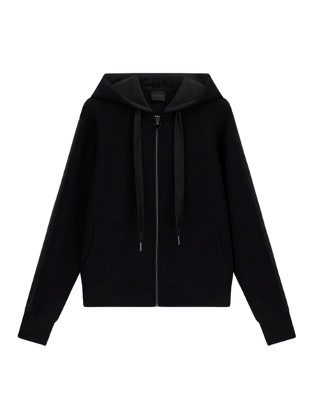 Guess NEW HOODED VICTOIRE SCUBA ZIPP - Jet Black Guess Guess NEW HOODED VICTOIRE SCUBA ZIPP - Jet Black