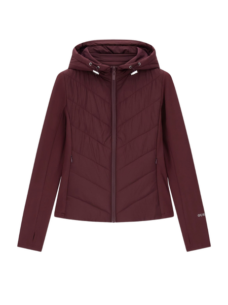 Guess Guess GRAZIA MIX FABRIC PADDED JACKE - REGAL PLUM