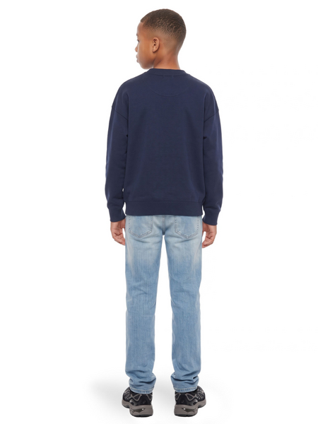 Malelions Kids Knitted Script Sweater - Navy Malelions Malelions Kids Knitted Script Sweater - Navy