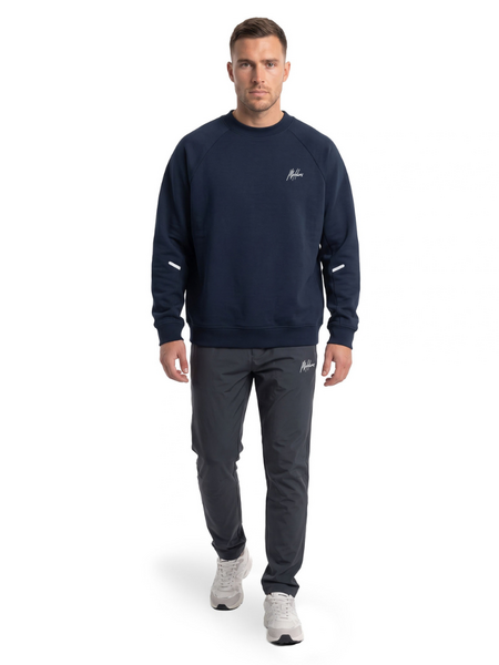 Malelions Sport Oversized Counter Sweater - Dark Blue