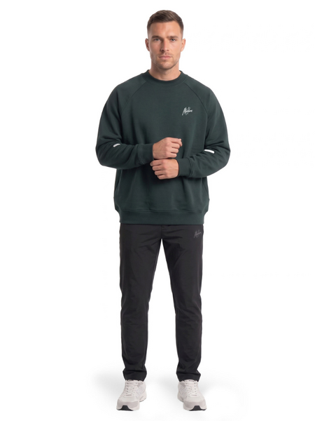 Malelions Sport Oversized Counter Sweater - Dark Green