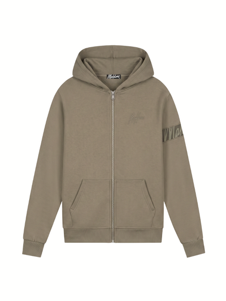 Malelions Malelions Captain Zip Hoodie - Stone Grey Malelions Captain Zip Hoodie - Stone Grey