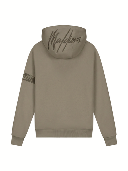 Malelions Captain Zip Hoodie - Stone Grey Malelions Malelions Captain Zip Hoodie - Stone Grey