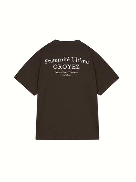 Croyez Croyez Mini Fraternité Ultime T-Shirt - Dark Brown Croyez Mini Fraternité Ultime T-Shirt - Dark Brown