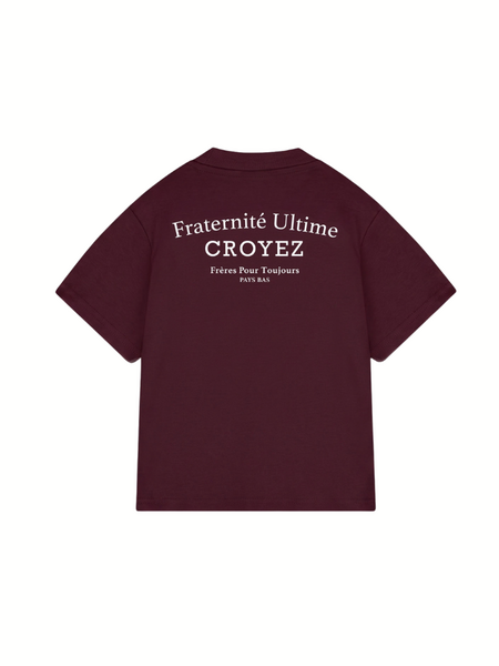 Croyez Croyez Mini Fraternité Ultime T-Shirt - Raisin Red Croyez Mini Fraternité Ultime T-Shirt - Raisin Red