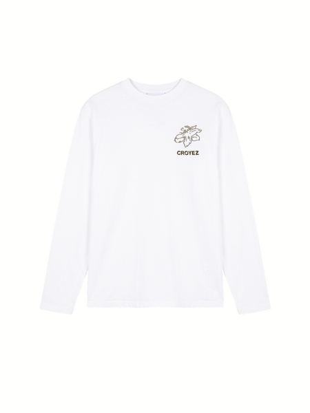 Croyez Mini Gardener Longsleeve T-Shirt - White Croyez Croyez Mini Gardener Longsleeve T-Shirt - White