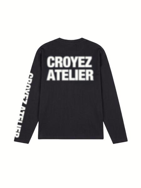 Croyez Croyez Mini Sprayed Atelier Longsleeve T-Shirt - Black Croyez Mini Sprayed Atelier Longsleeve T-Shirt - Black