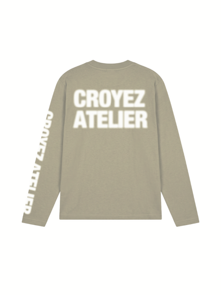 Croyez Croyez Mini Sprayed Atelier Longsleeve T-Shirt - Dusty Olive Croyez Mini Sprayed Atelier Longsleeve T-Shirt - Dusty Olive