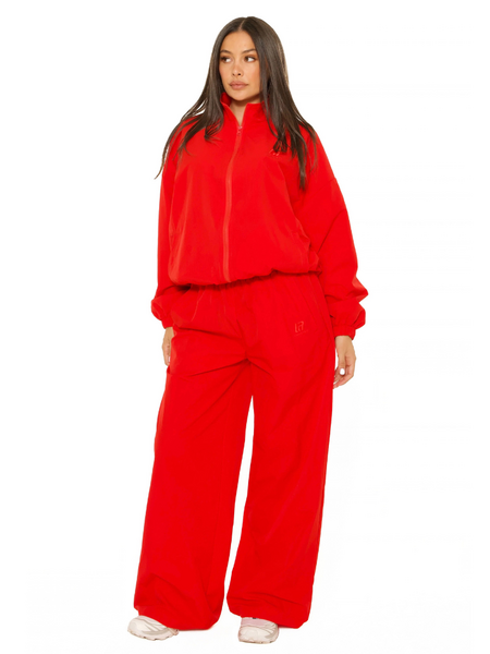 La Sisters La Sisters LA Official Embroidered Track Pants - Red La Sisters LA Official Embroidered Track Pants - Red