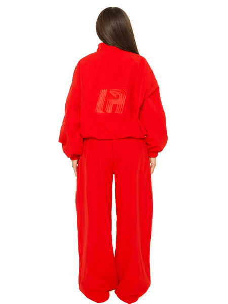 La Sisters LA Official Embroidered Track Pants - Red La Sisters La Sisters LA Official Embroidered Track Pants - Red