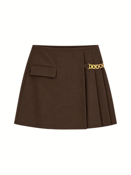 Nikkie Nikkie Oxford Skirt - Chocolate Brown Nikkie Oxford Skirt - Chocolate Brown