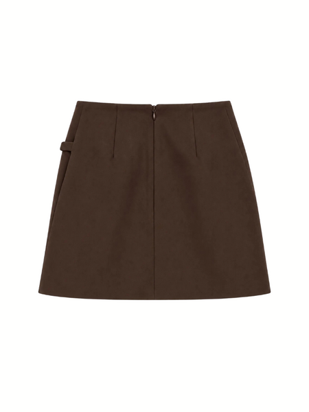 Nikkie Oxford Skirt - Chocolate Brown Nikkie Nikkie Oxford Skirt - Chocolate Brown