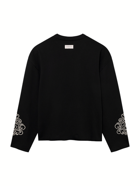 Don't Waste Culture Don't Waste Culture Ona Cutoff Sweater - Black Don't Waste Culture Ona Cutoff Sweater - Black