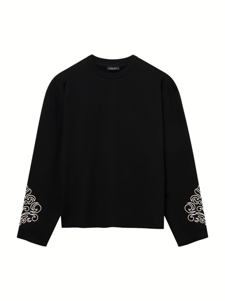 Don't Waste Culture Ona Cutoff Sweater - Black Don't Waste Culture Don't Waste Culture Ona Cutoff Sweater - Black