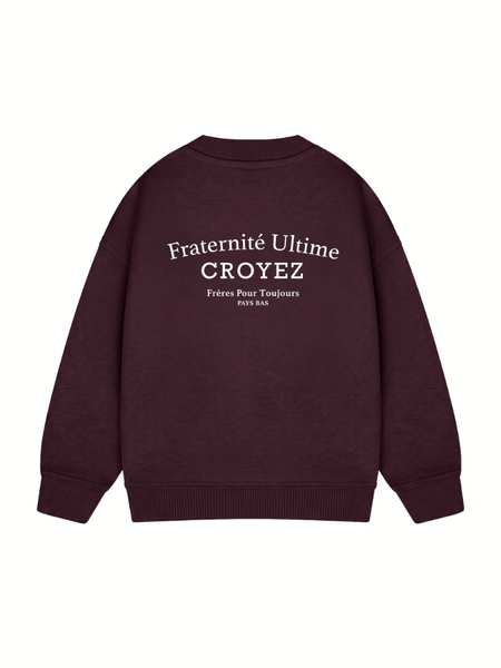 Croyez Mini Fraternité Ultime Sweater - Raisin Red Croyez Croyez Mini Fraternité Ultime Sweater - Raisin Red