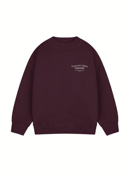 Croyez Mini Fraternité Ultime Sweater - Raisin Red Croyez Croyez Mini Fraternité Ultime Sweater - Raisin Red